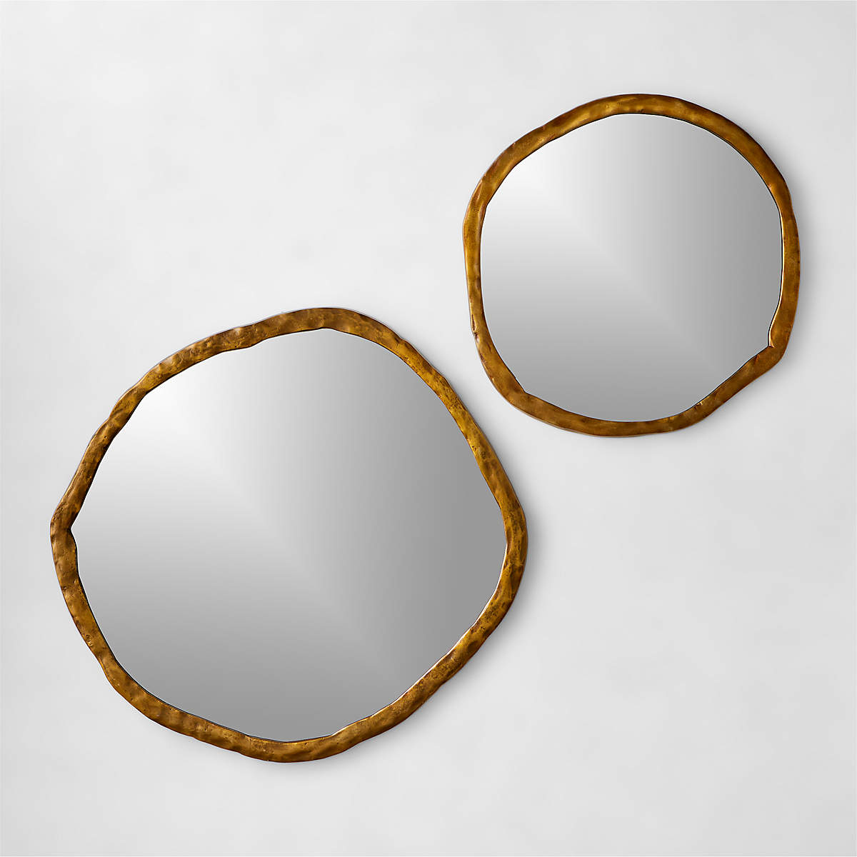 Abel Brass Round Wall Mirror 34"