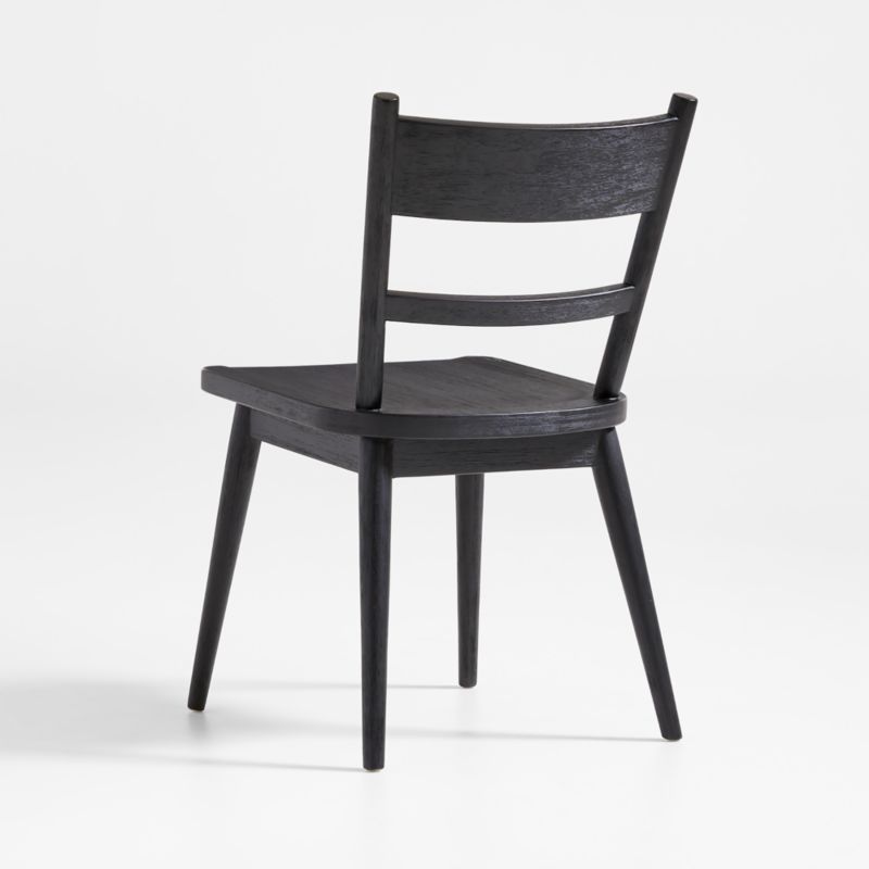 Arno Black Wood Side Chair