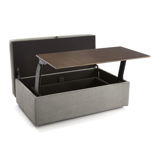 Axis Classic Storage Ottoman With Tray