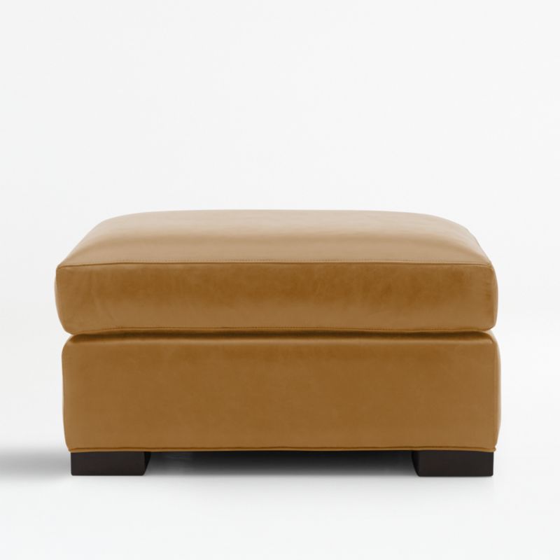 Axis Leather Ottoman