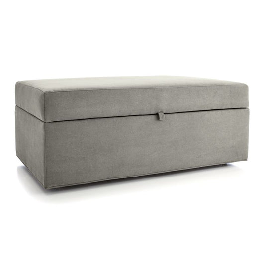 Axis Storage Ottoman With Tray And Casters