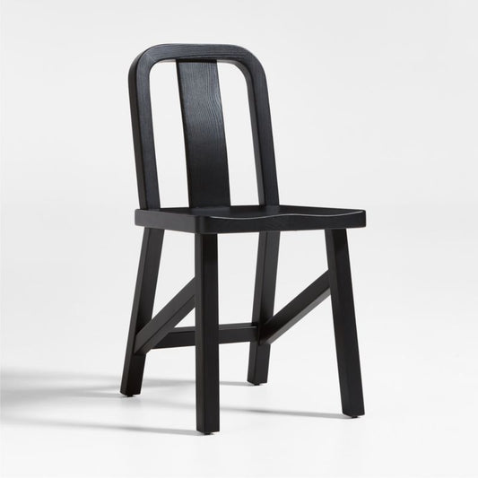 Aya Charcoal Wood Dining Side Chair By Leanne Ford