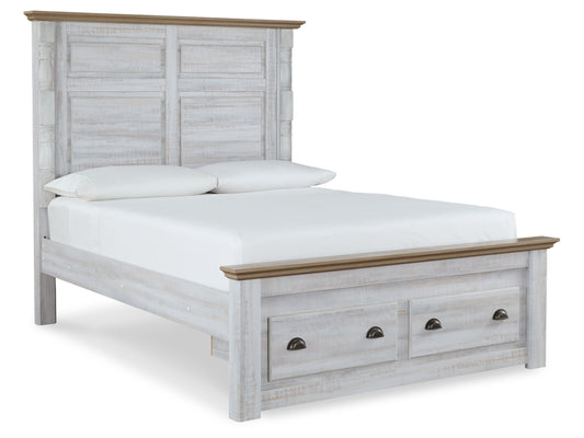 Haven Bay Panel Bed With 2 Storage Drawers