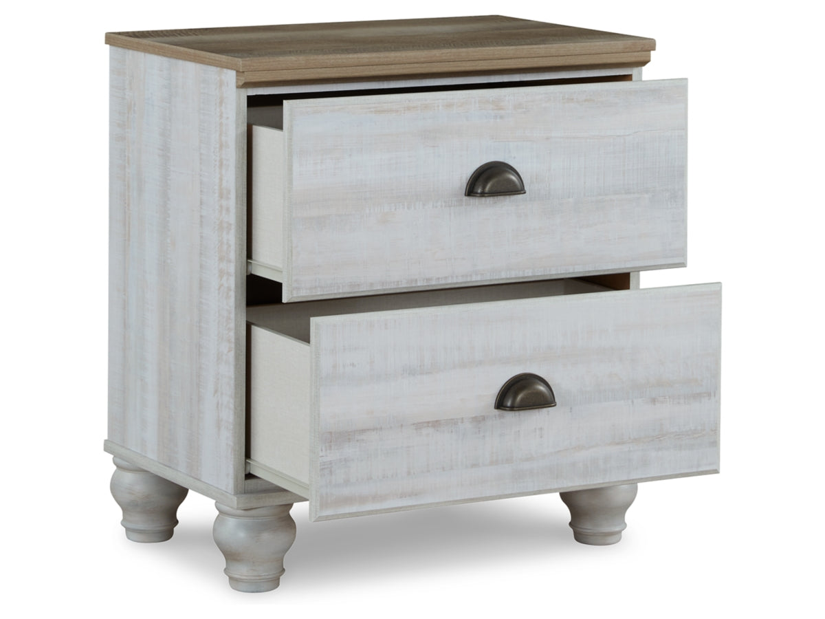 Haven Bay 25" 2 Drawer Charging Nightstand