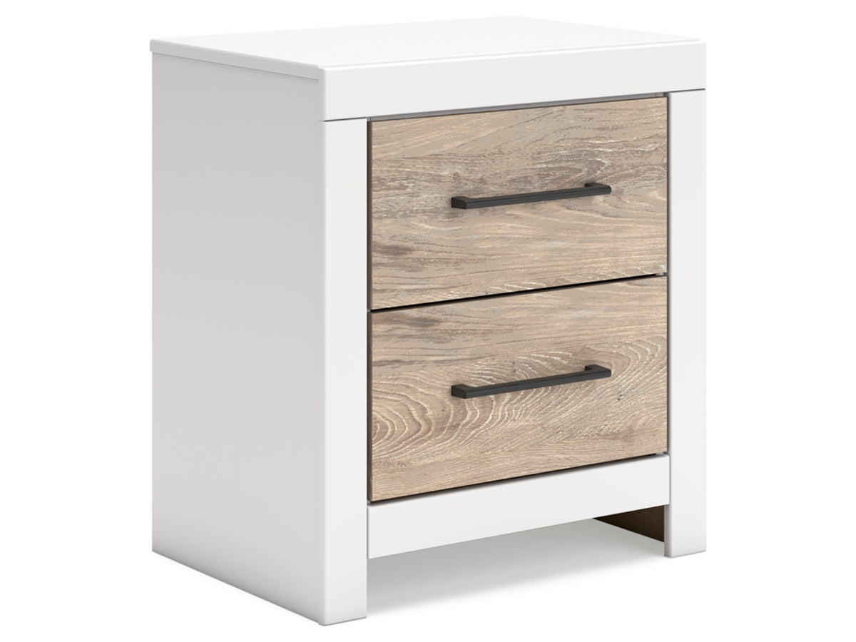 Charbitt 22" 2 Drawer Charging Nightstand