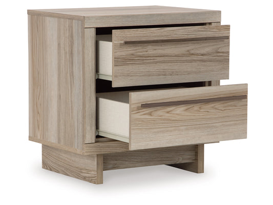 Hasbrick 22" 2 Drawer Charging Nightstand