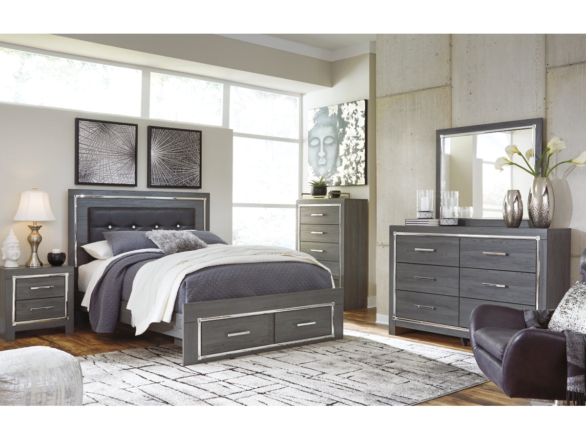 Lodanna Panel Bed With 2 Storage Drawers