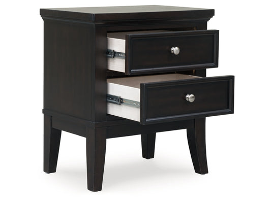 Bambori 25" 2 Drawer Nightstand