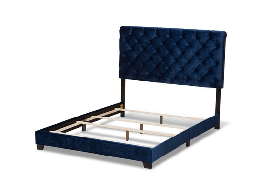 Velvet Upholstered Bed