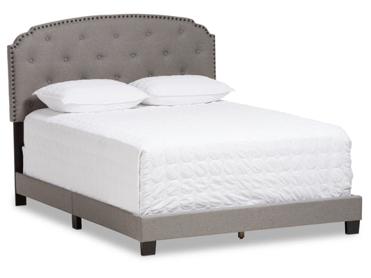 Button Tufted Upholstered Bed