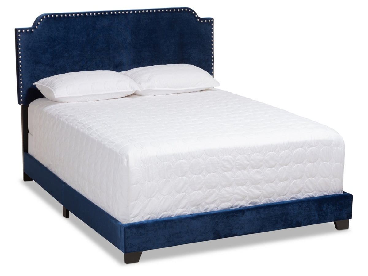 Velvet Upholstered Bed