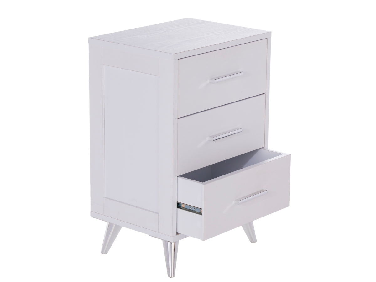 Southern Enterprises Furniture Three Drawer Nightstand