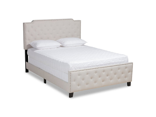 Marion Upholstered Button Tufted Panel Bed