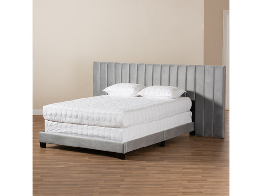 Fiorenza Velvet Upholstered Panel Bed