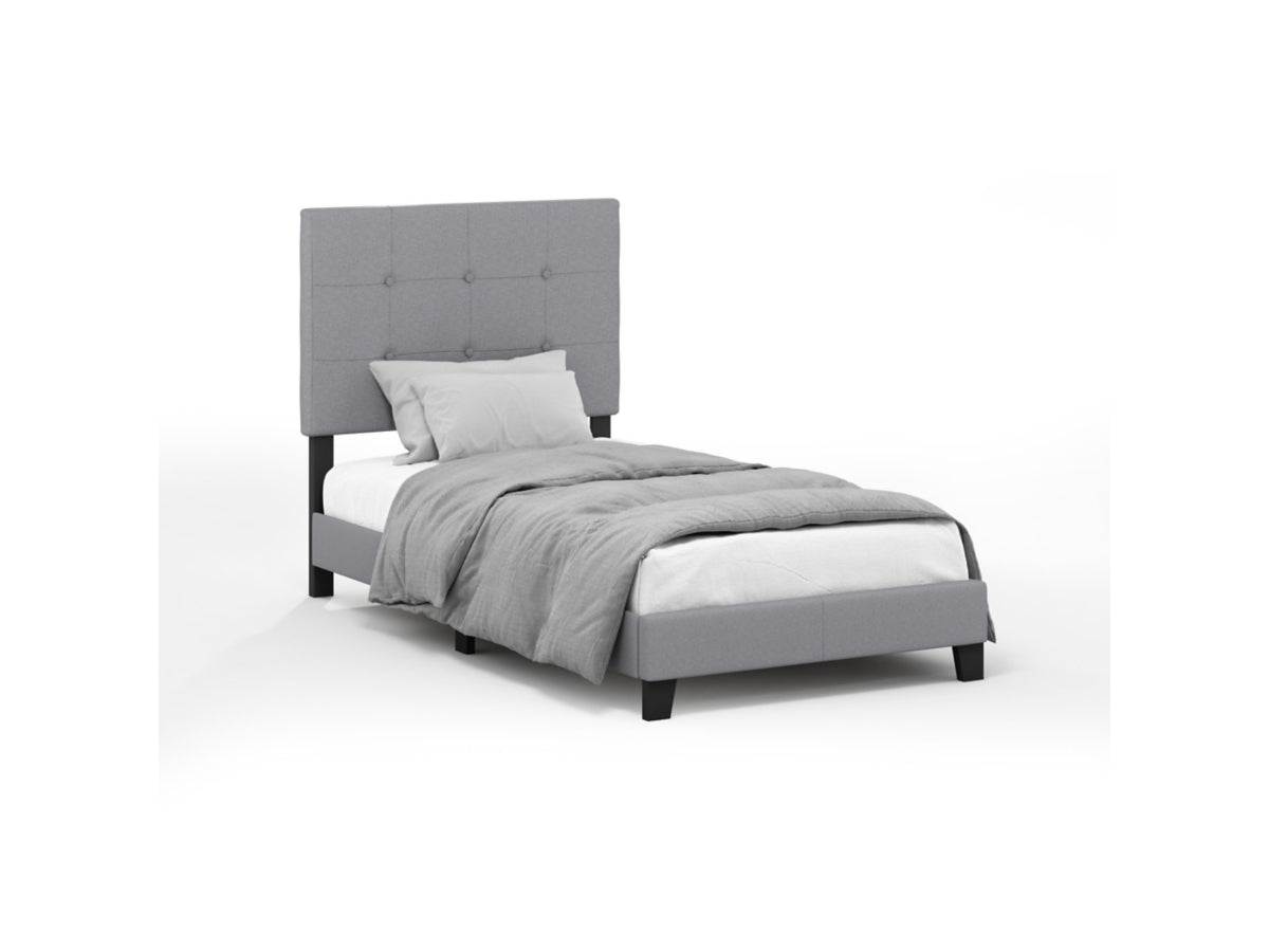 Furinno Laval Button Tufted Bed Frame