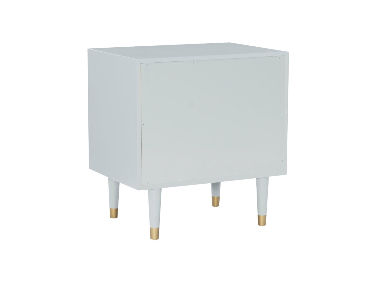 Linon Geo Texture 2 Drawer Nightstand