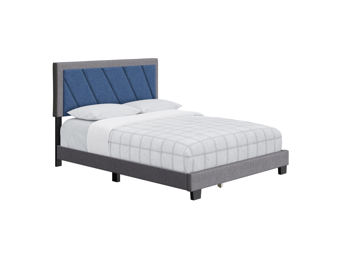 Soren Upholstered Linen Platform Bed