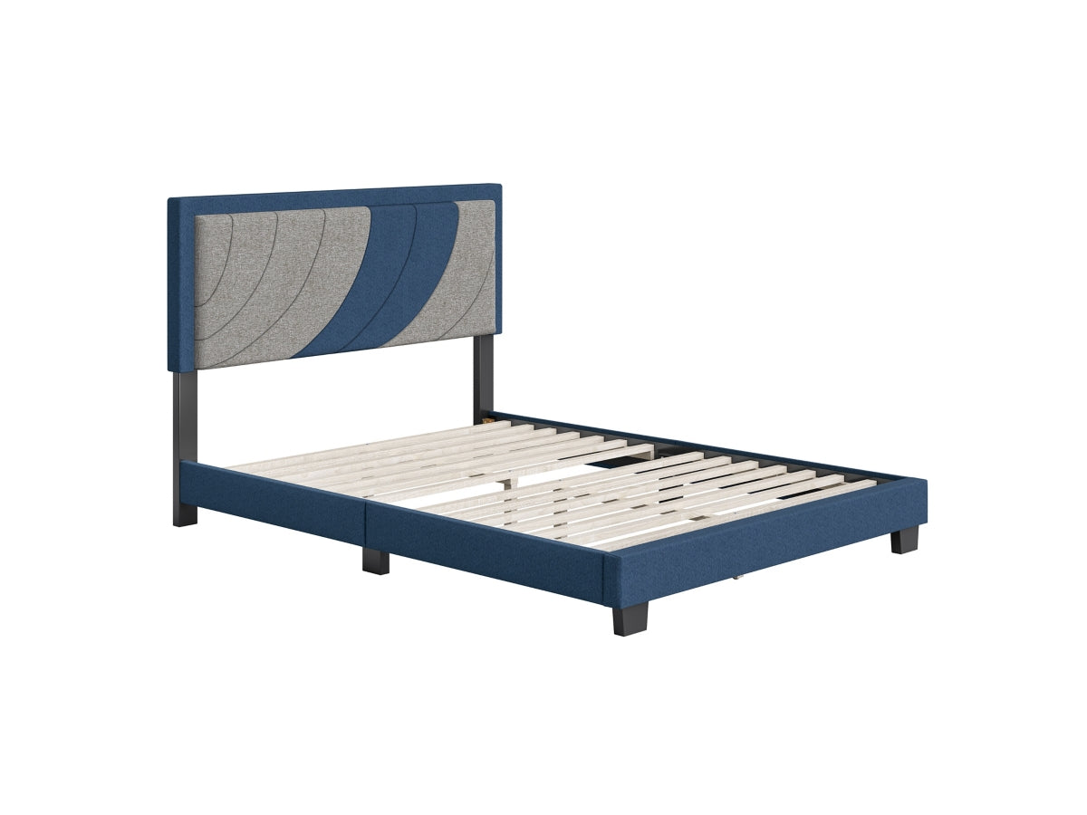 Anchor Upholstered Linen Platform Bed