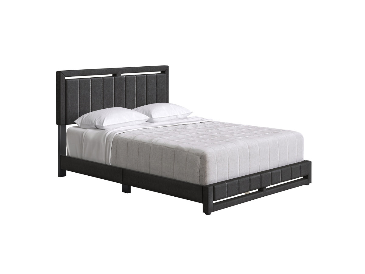 Roza Upholstered Linen Platform Bed