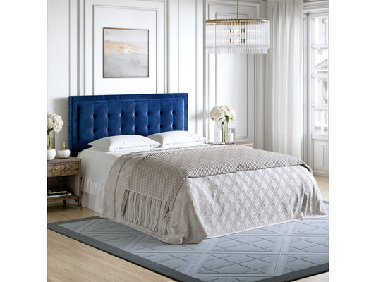 Ginevra Full/Queen Upholstered Velour Headboard