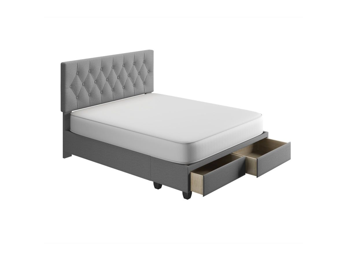 Amandine Upholstered Linen Storage Bed