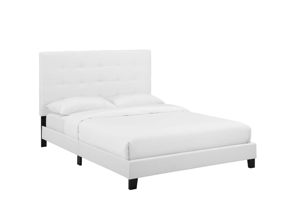 Melanie Tufted Button Upholstered Platform Bed