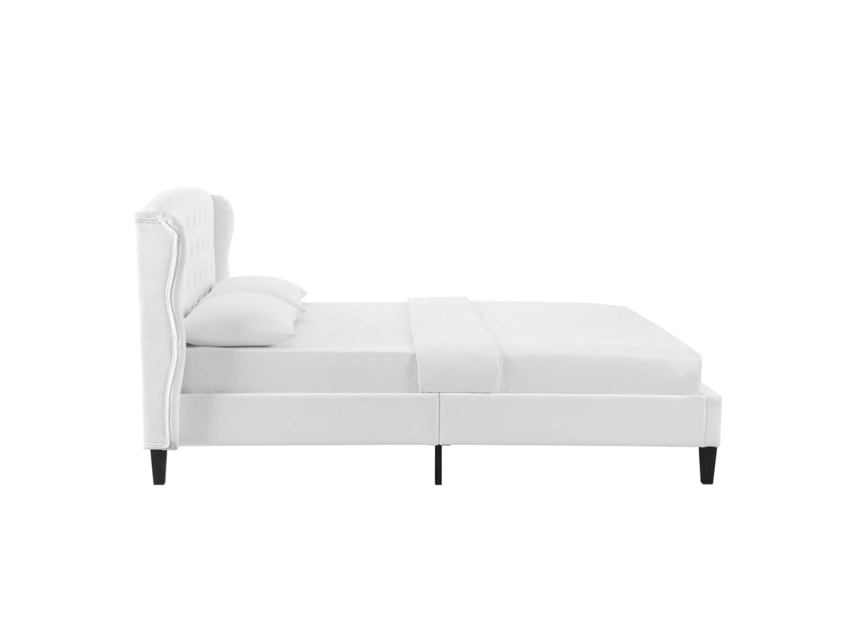 Penelope Tufted Wingback Platform Bed