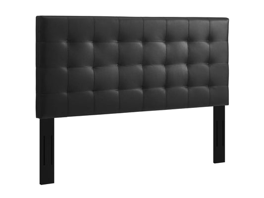 Paisley Tufted Upholstered Faux Leather Headboard