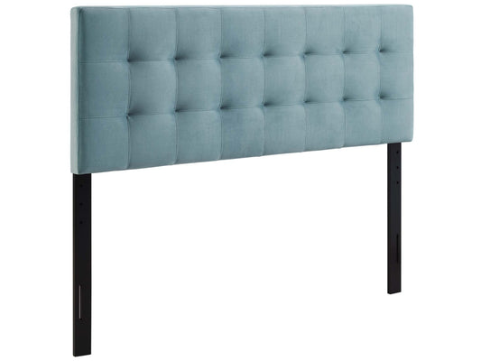 Emily Biscuit Tufted Velvet Headboard