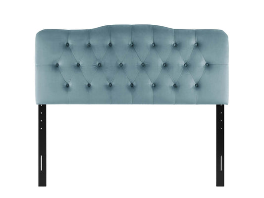 Annabel Diamond Tufted Velvet Headboard