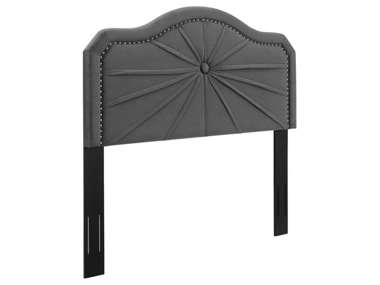 Kirstin Pleated Velvet Headboard