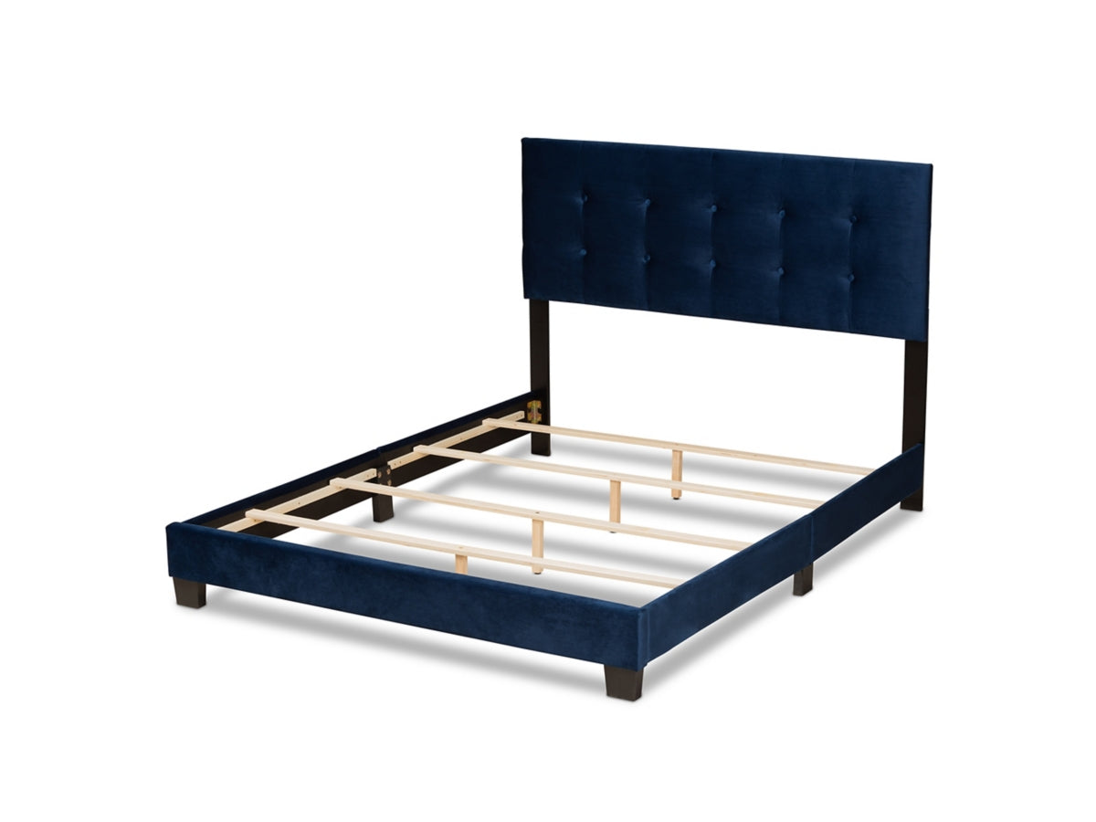 Baxton Studio Caprice Upholstered Panel Bed