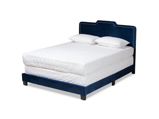 Baxton Studio Benjen Upholstered Panel Bed