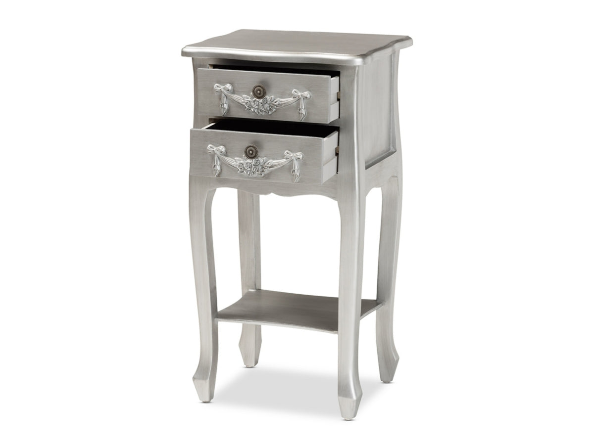 Baxton Studio Eliya 2-Drawer Nightstand