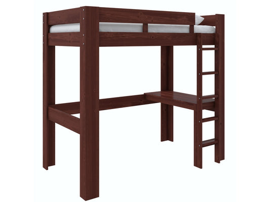 Atwater Living Jonty Chunky Wood Loft Bed With Desk