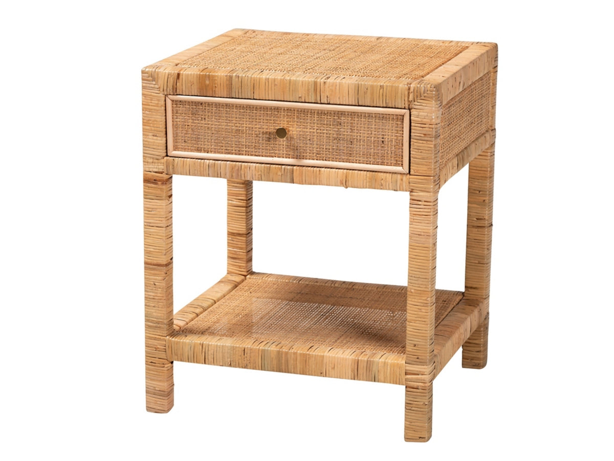 Bali & Pari Adelia Natural Rattan Nightstand