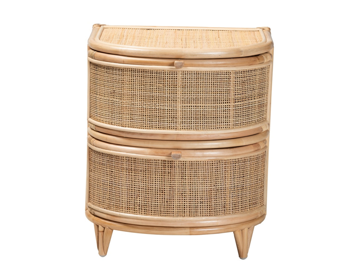 Bali & Pari Oleta Rattan Nightstand