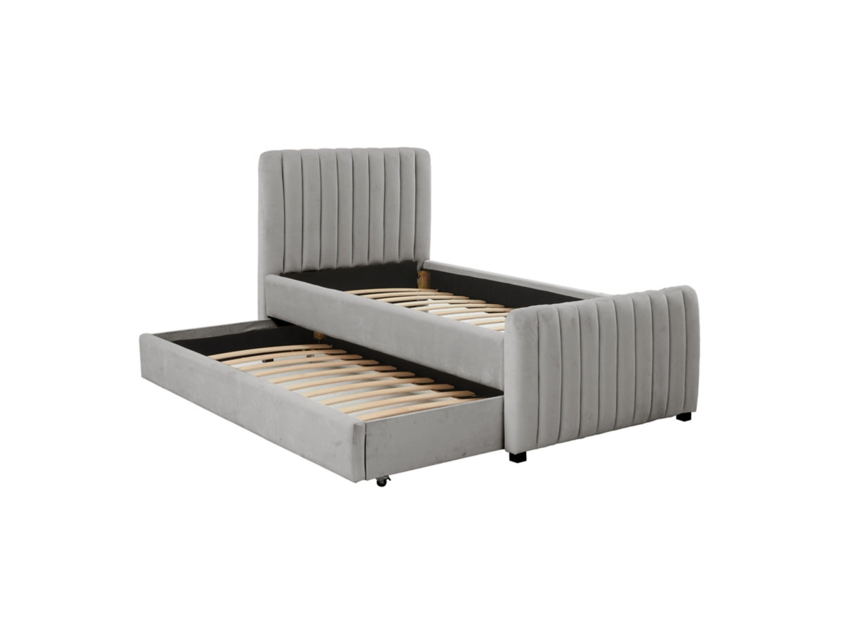Tov Furniture Angela Velvet Trundle Bed