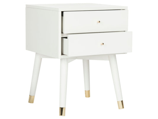 Lyla Mid Century Gold Cap Nightstand