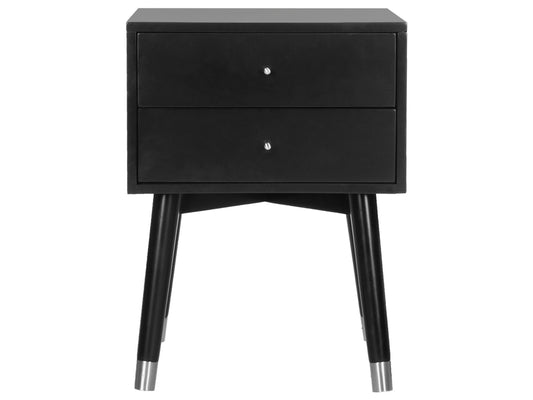 Lyla Mid Century Silver Cap Nightstand