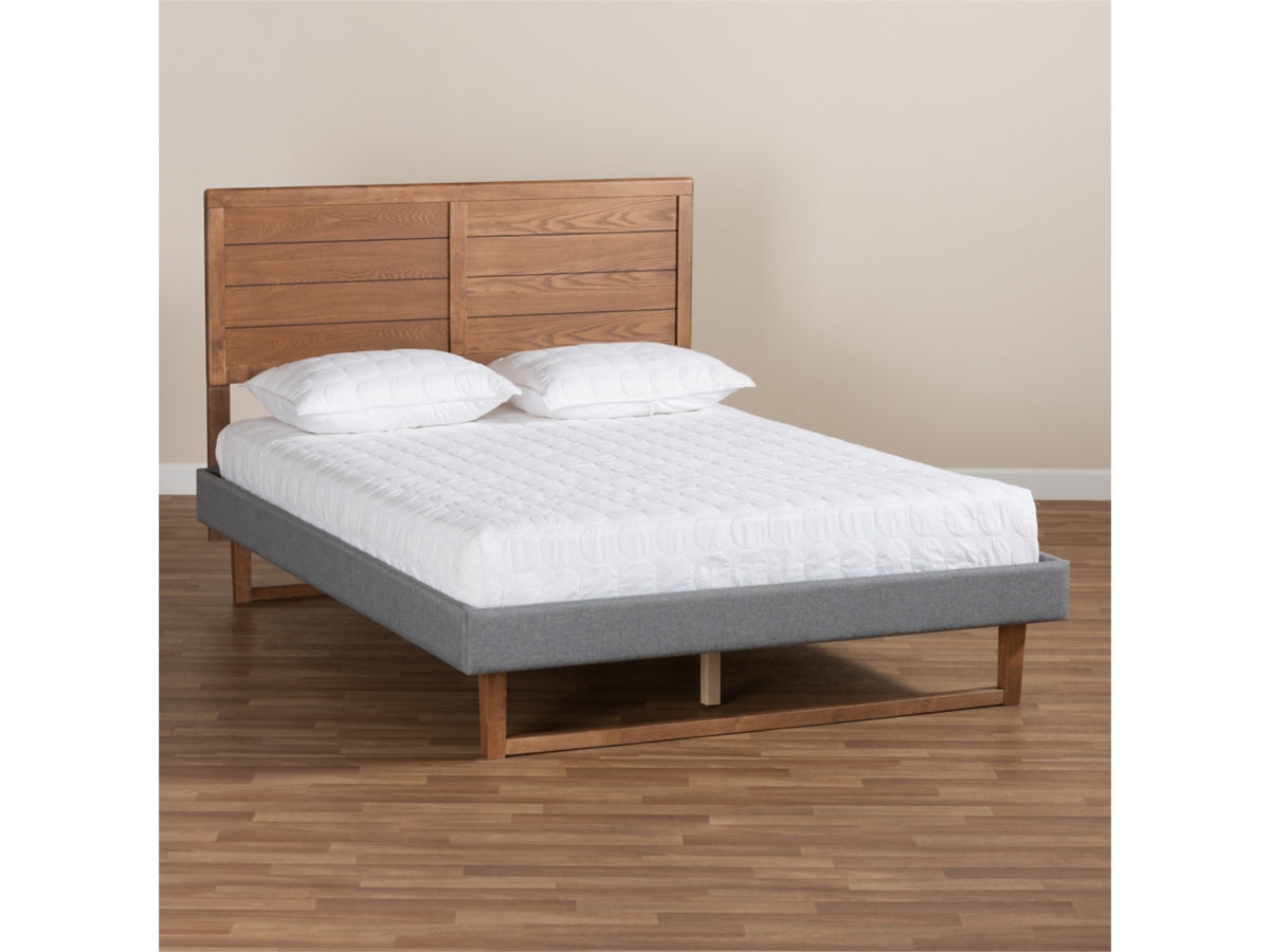 Gabriela Upholstered And Wood Platform Bed