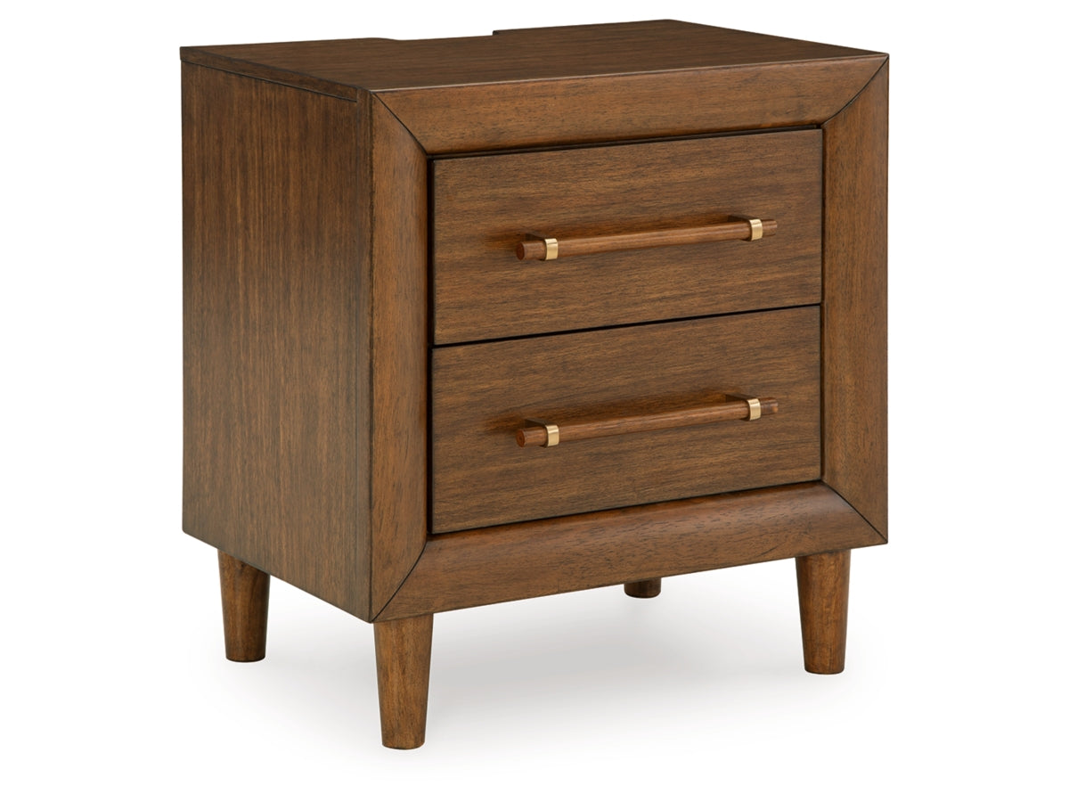 Lyncott 24" 2 Drawer Charging Nightstand