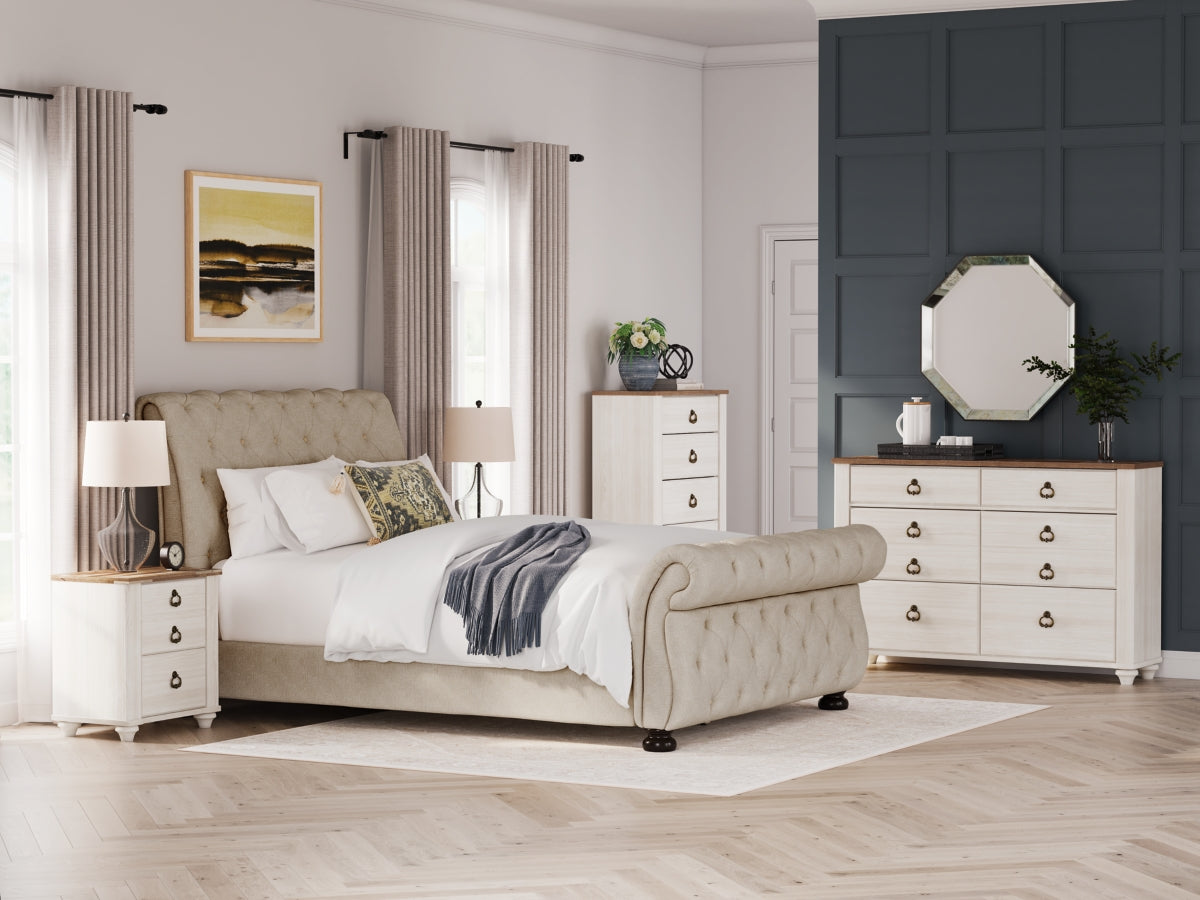 Willenburg Upholstered Sleigh Bed