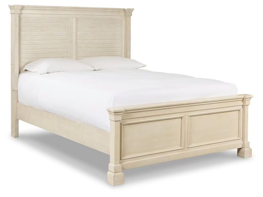 Bolanburg Panel Bed With Louvered Headboard