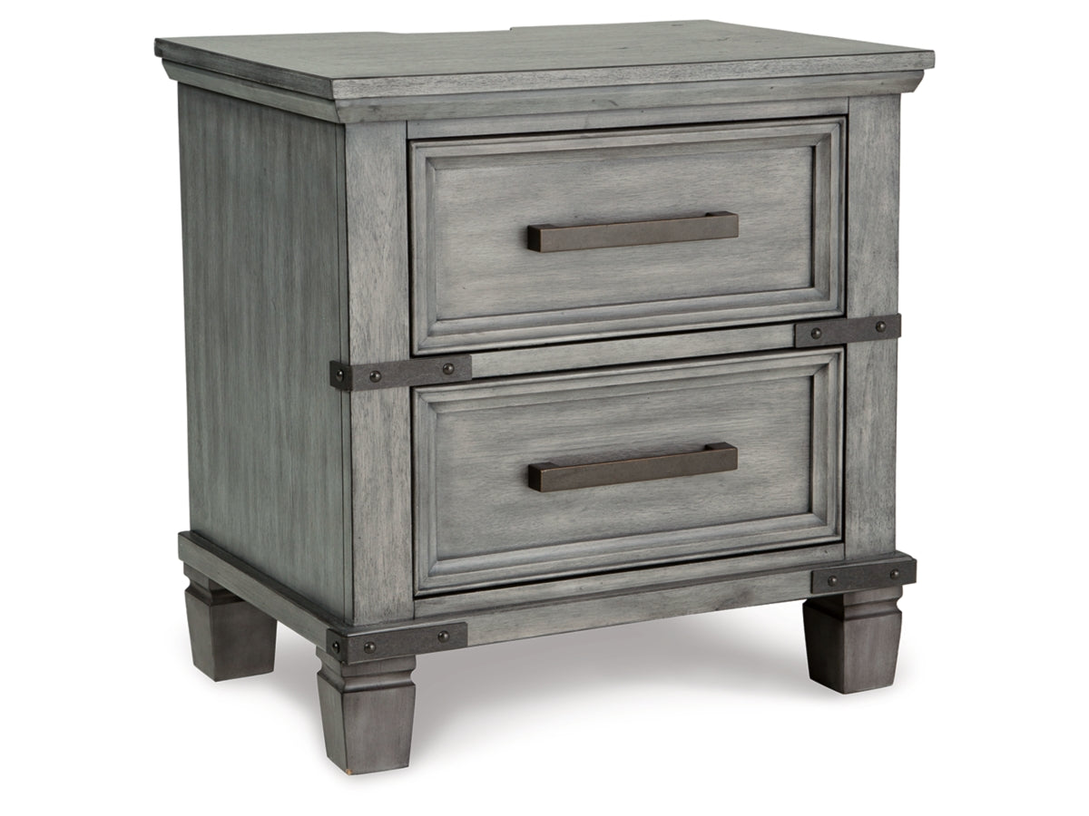 Russelyn 26" 2 Drawer Charging Nightstand