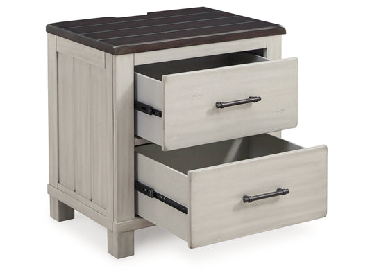 Darborn 26" 2 Drawer Charging Nightstand