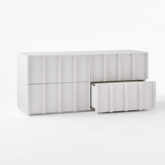 Banyan 4-Drawer White Wood Dresser