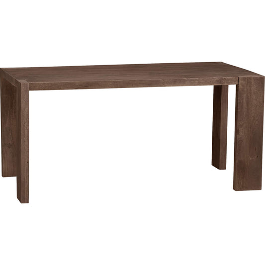 Blox 63" Rectangular Brown Wood Dining Table