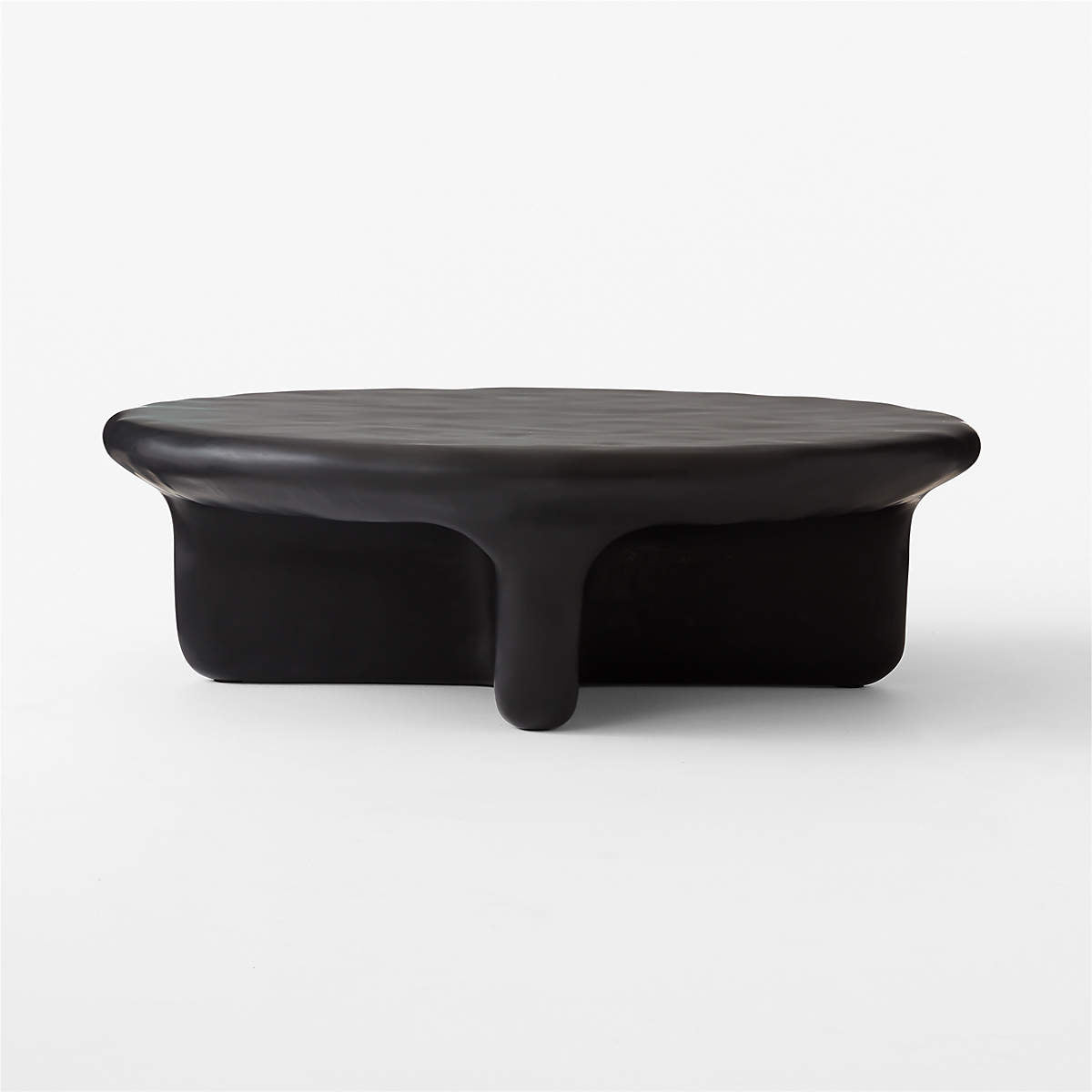 Bodene Round Black Resin Coffee Table