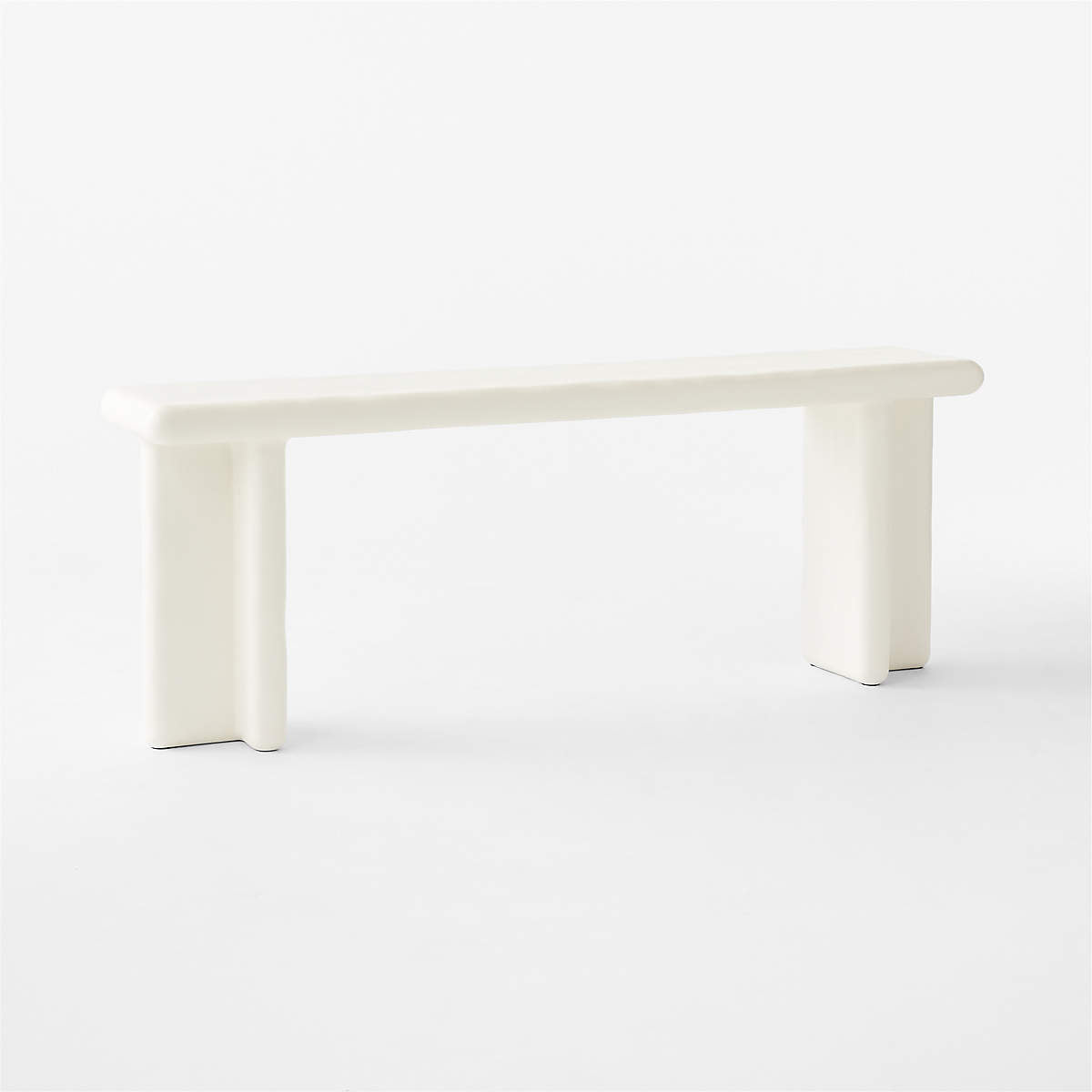 Bodene 82" Ivory Resin Console Table